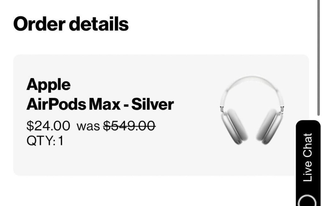 Apple AirPods Max $24 was $549
